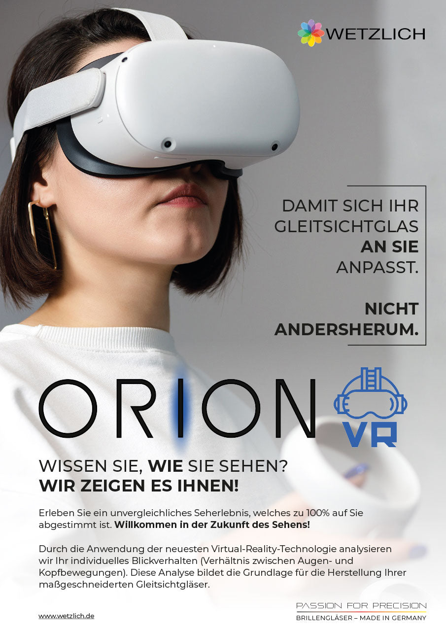 Orion Virtual Reality Optiker Brille Gleitsicht testen