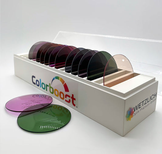 Colorboost™ Musterkasten – Vollsortiment Farben, Polarisierend & Phototrop