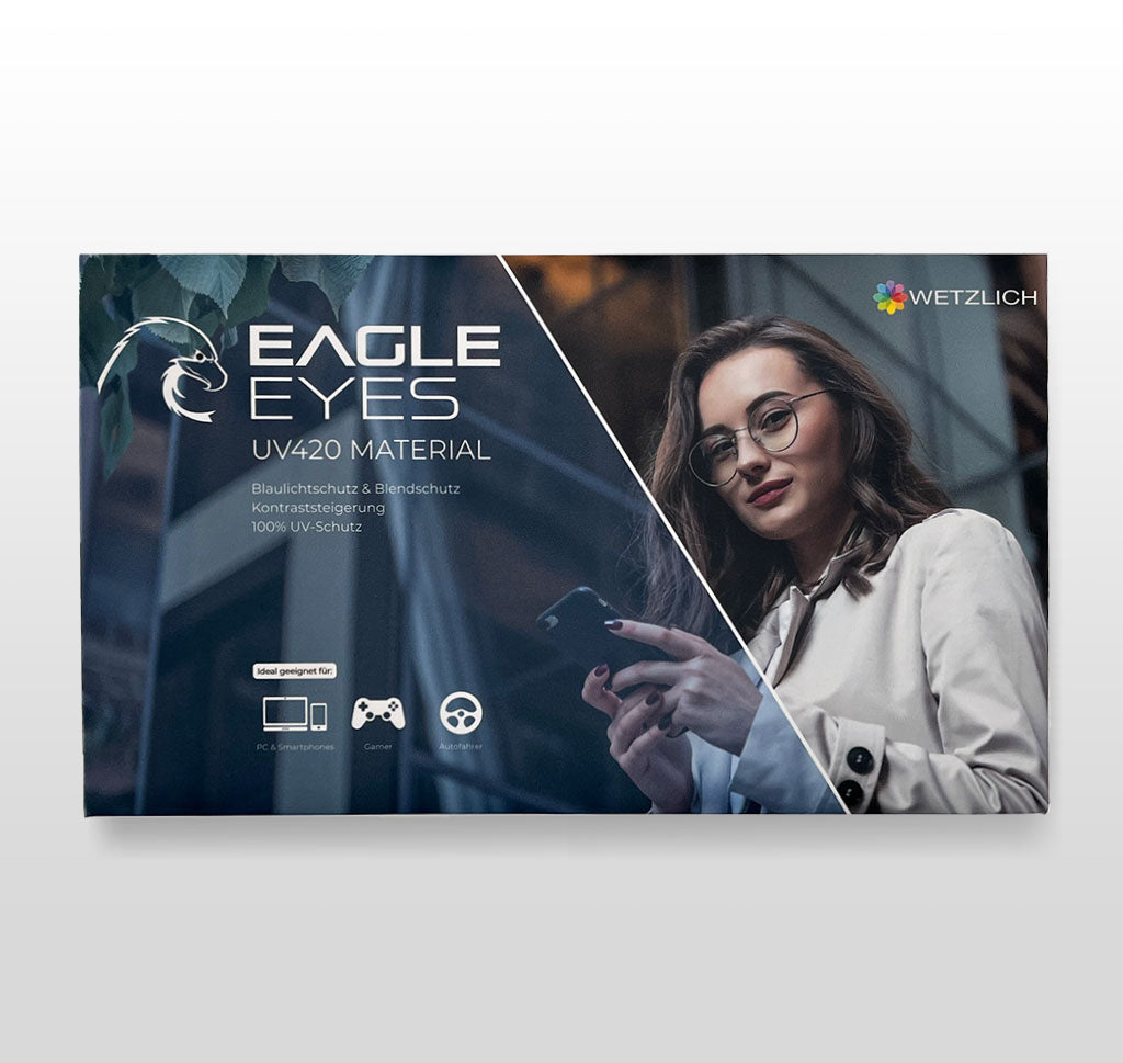 Blaulicht Filter Blocker Brillenglas Eagle Eyes