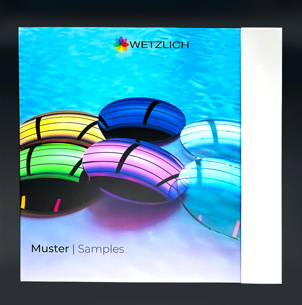 Entspiegelungen & UV420 Musterkasten (8 Gläser, 1x Klappbox)