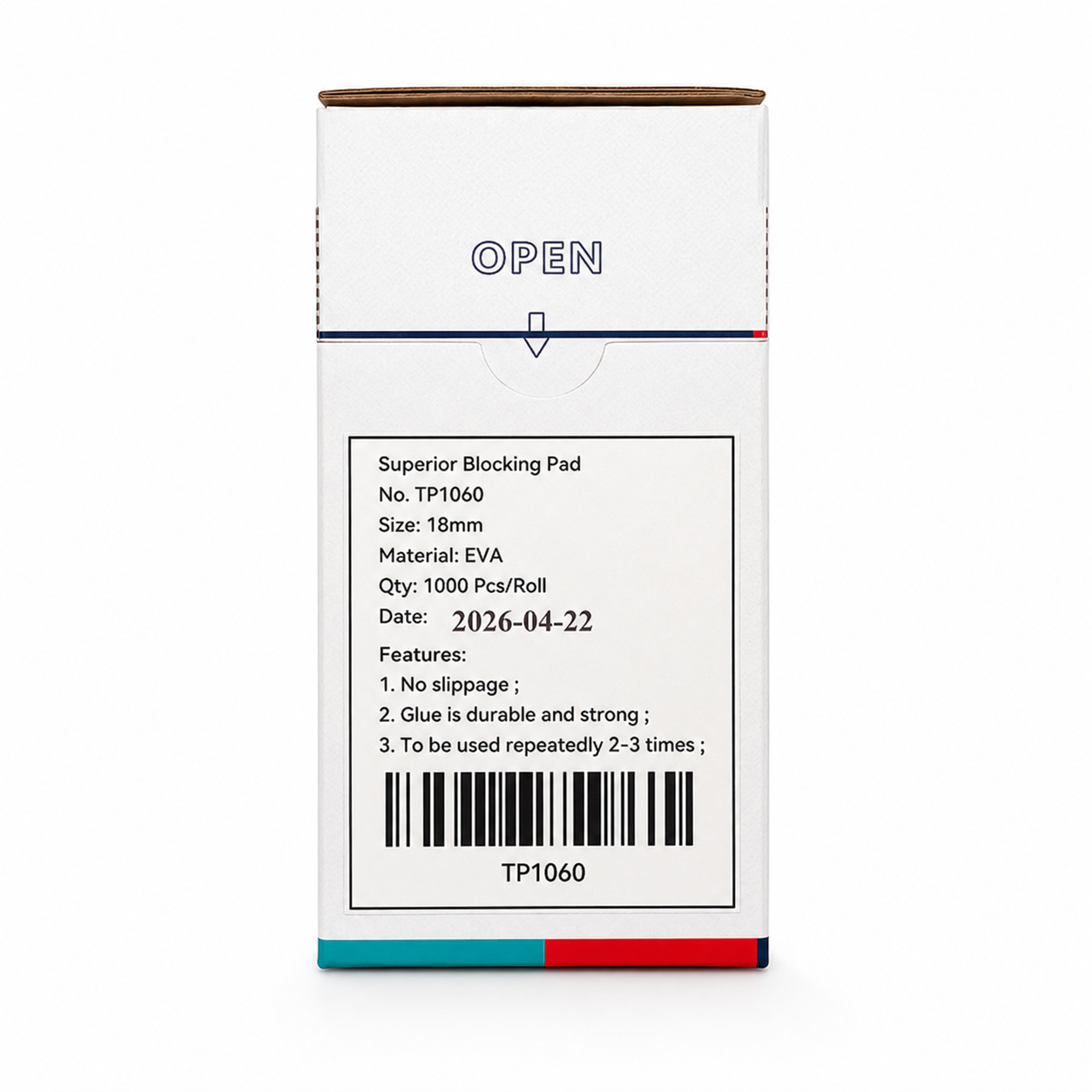 Ovale Klebepads 18x25 mm – 1.000 Stück/Rolle