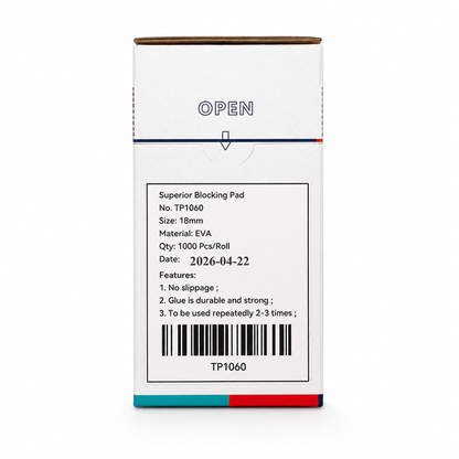 Ovale Klebepads 18x25 mm – 1.000 Stück/Rolle