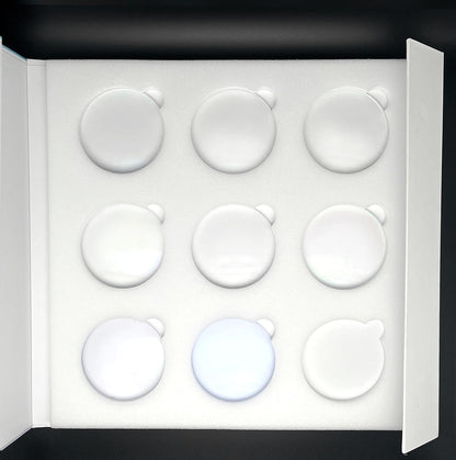 Entspiegelungen & UV420 Musterkasten (8 Gläser, 1x Klappbox)