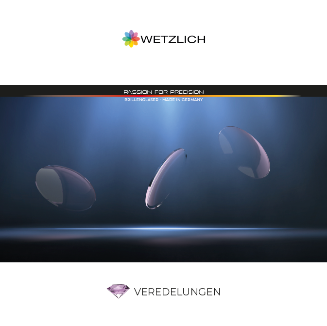 Produktbroschüre Veredelungen Brillenglas Wetzlich